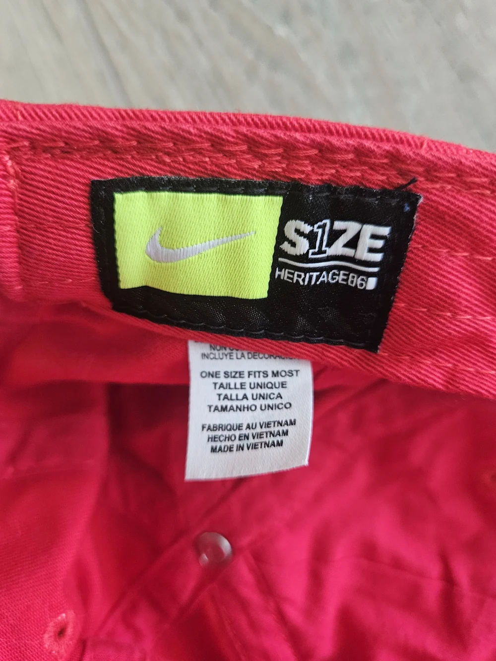 Nike Hot Pink Cap with Black Swoosh